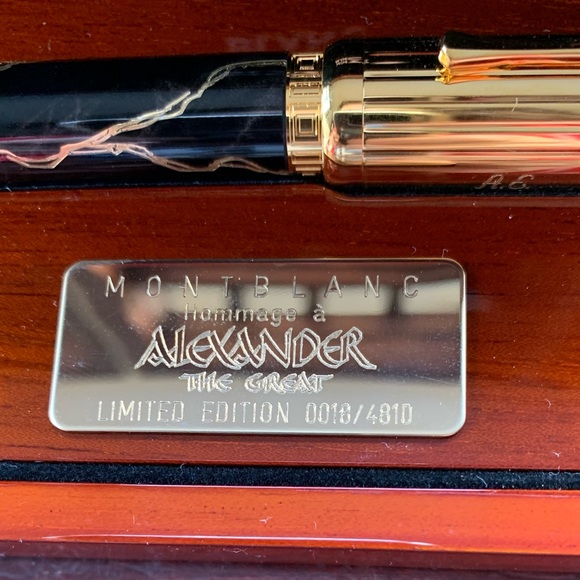 MONTBLANC LIMITED EDITION ALEXANDER THE GREAT PATRON OF THE ART FOUNTAIN PEN1998 - Picture 12 of 16